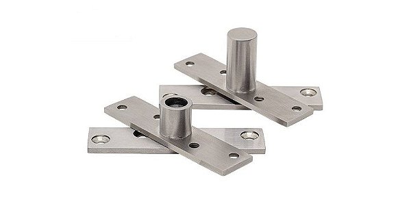 Dobradiça 889 Pivotante - 150 kg - Inox Escovado - Cartela 1