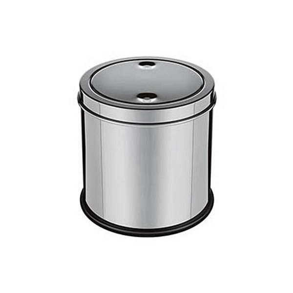 LIXEIRA INOX COM TAMPA BASCULANTE 3L
