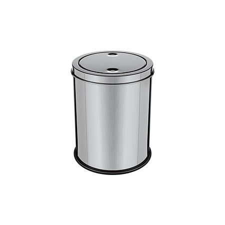 LIXEIRA INOX COM TAMPA BASCULANTE 5L