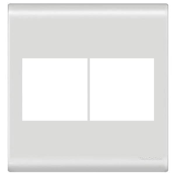 TRAMONTINA LIZ PLACA 4X4 POSTOS BRANCO