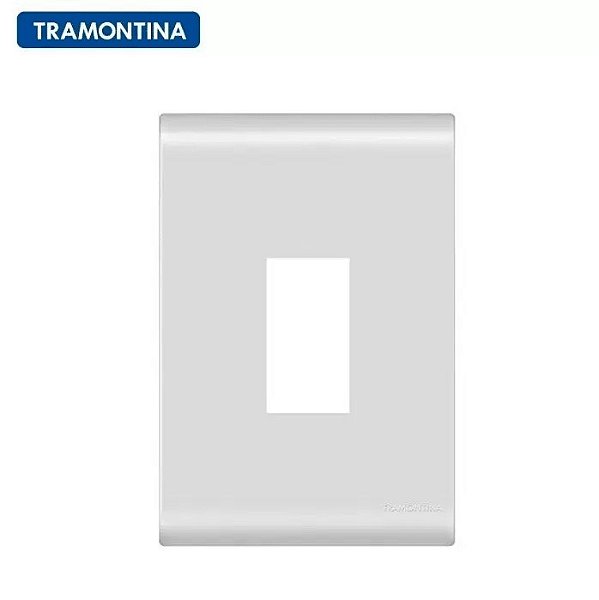 TRAMONTINA LIZ PLACA 4X2 1 POSTO VERTICAL BRANCO