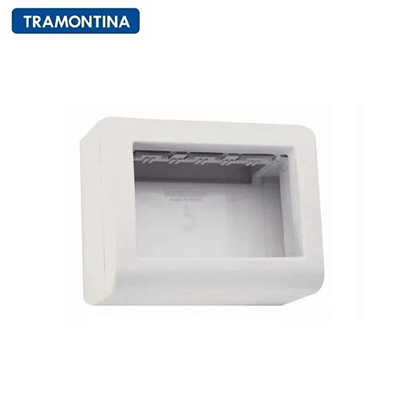 TRAMONTINA LIZFLEX CAIXA + TAMPA 3 POSTOS JUNTOS BRANCA