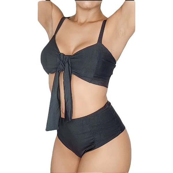 Biquíni Hot Pant GUARAPUÁ Preto
