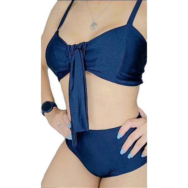 Biquini Hot Pant GUARAPUÁ Azul Marinho