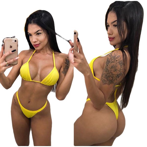 Biquíni Cortininha ARPOADOR AMARELO
