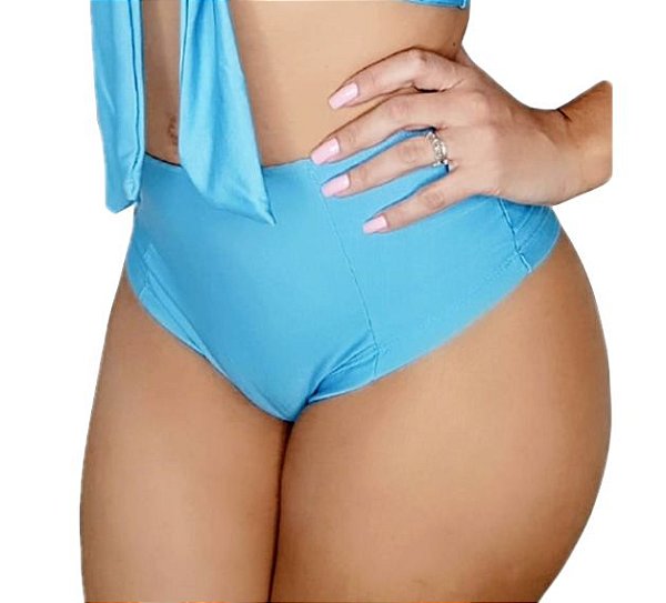 Calcinha Hot Pant Guarapuá  Azul Turquesa