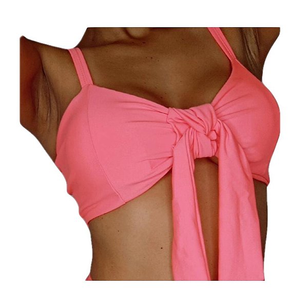 TOP Cropped Guarapuá Rosa Neon