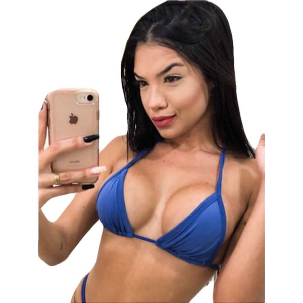 Top Cortininha  Arpoador AZUL