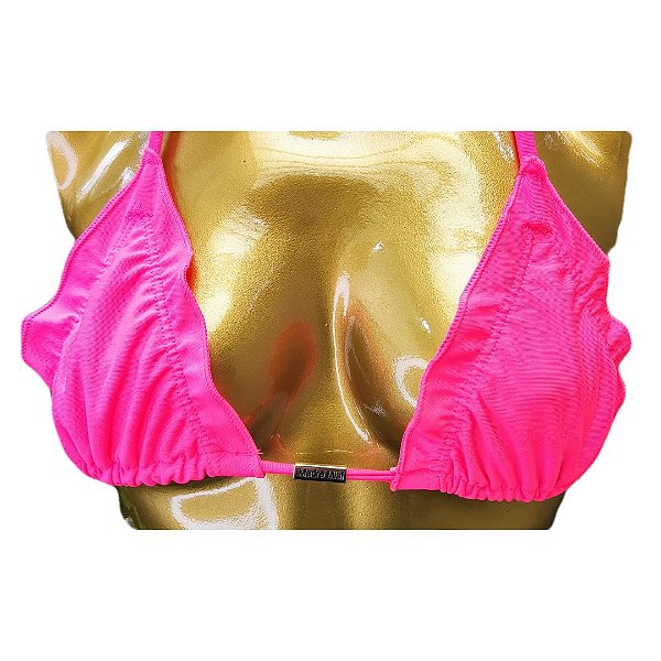 TOP CORTININHA MARESIAS ROSA NEON