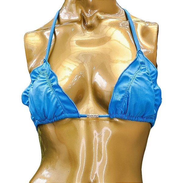 TOP CORTININHA MARESIAS AZUL TURQUESA