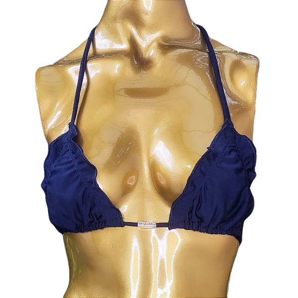 TOP CORTININHA MARESIAS AZUL MARINHO