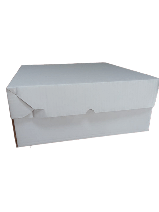 Caixa de Bolo 34x34x12cm Lisa tmp/fundo (PCT 25 UNIDADES)