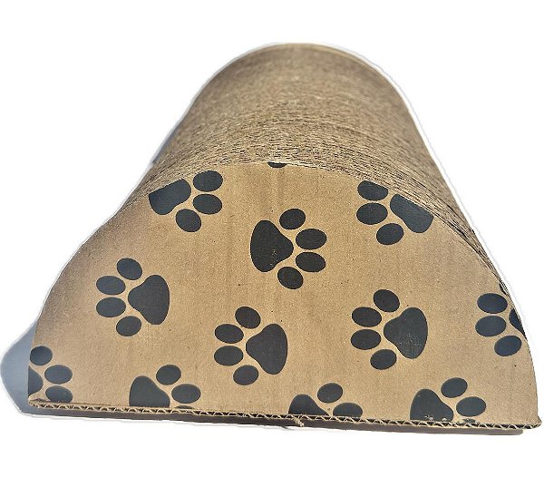 Arranhador Para Gatos De Papelão - Meia Lua 35cm X 10cm Marrom