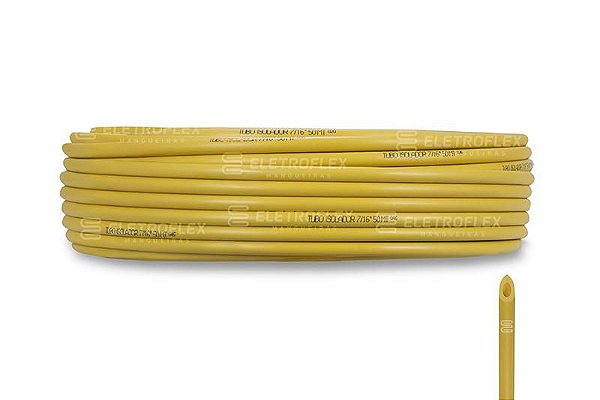 Mangueira Isoladora (Tubo Isolador) Amarela  7/16 - 50 M Eletroflex