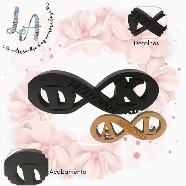 Inicial com Infinito em mdf