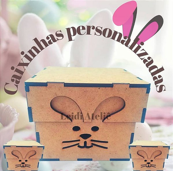 Caixa em mdf - Páscoa