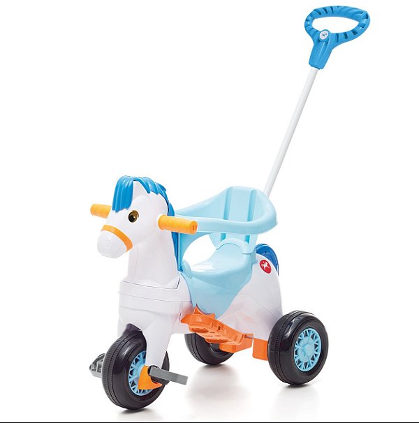 Triciclo Popônei com Balanço Azul