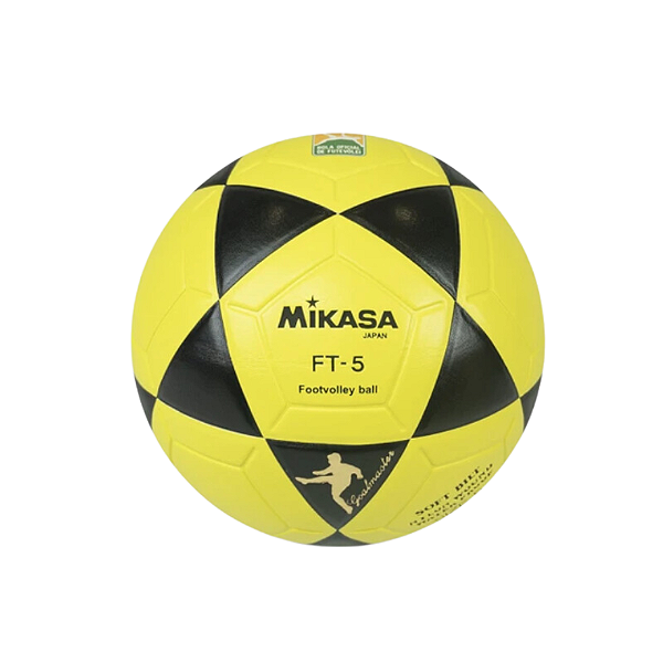 BOLA MIKASA FT5 COURO SINTETICO AMARELA E PRETA