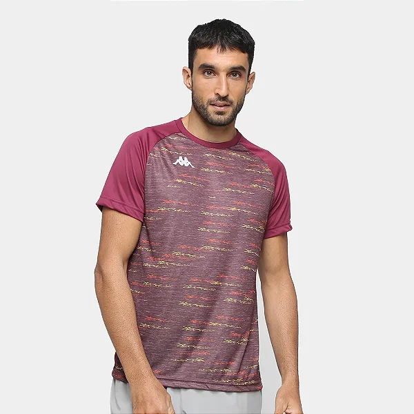 CAMISETA  KAPPA MATTEO MASCULINA  - BORDO