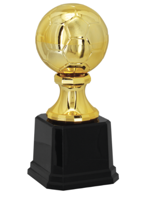 TROFÉU BOLA DE FUTEBOL 22 CM