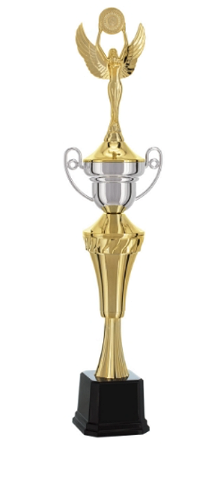 TROFÉU VITORIA DOURADO E PRATA 52 CM