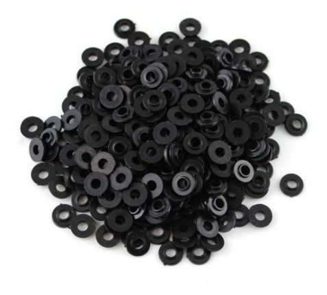 Arruela Plástica Isolante Preta p/ Máquina Pacote com 20 unidades