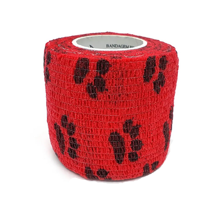 Bandagem Red With Paw 5cm x 4,5m - Phantom HK