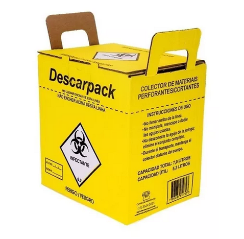 Caixa Coletora Descarpack com capacidade para 07 Litros