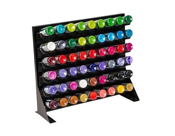 Expositor de Ferro Black Trestini para Tinta ( 54 tubos )