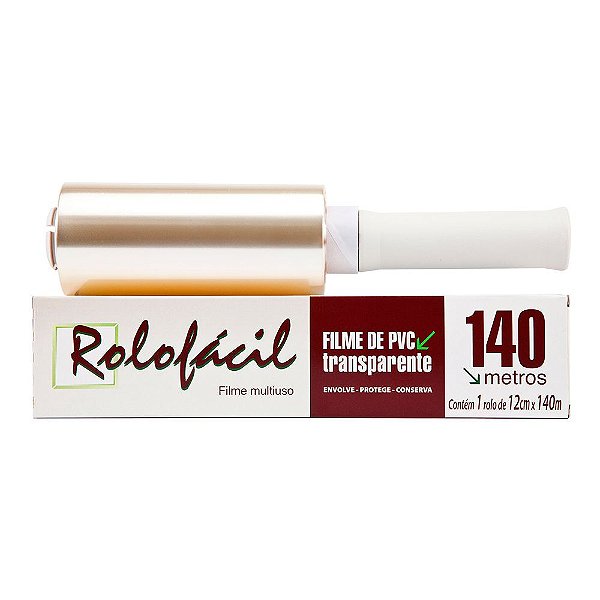 Rolo FIlme PVC 12cm x 140M Rolofácil - Dispafilm