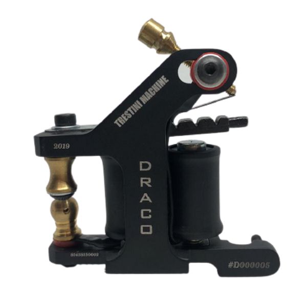 Máquina Traço Draco Preta + Par de Mola + Maleta - Trestini