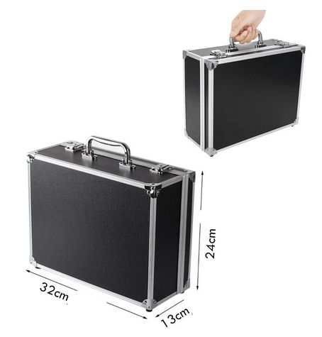 Maleta de Alumínio Black  - White Head