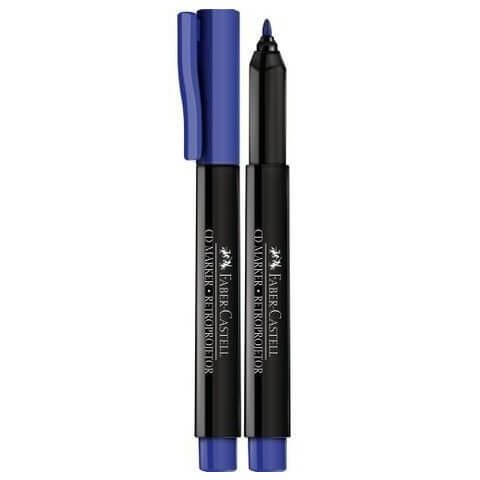 CANETA AZUL 1.0MM MARCADOR PARA RETRO PROJETOR - FABER CASTELL