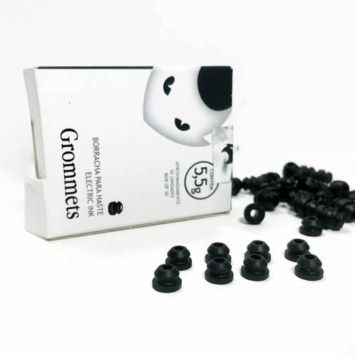 Borracha para Haste Grommet Electric Ink - Preto (Caixa com 50 unidades)