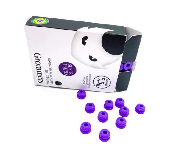 Borracha para Haste Grommet Electric Ink - Roxa (Caixa com 50 unidades)