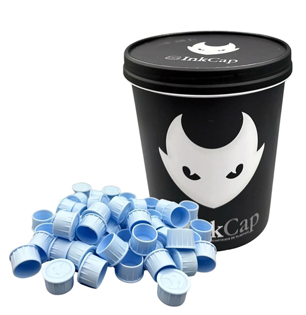 Batoque de Silicone Azul Ink Cap - Electric ink