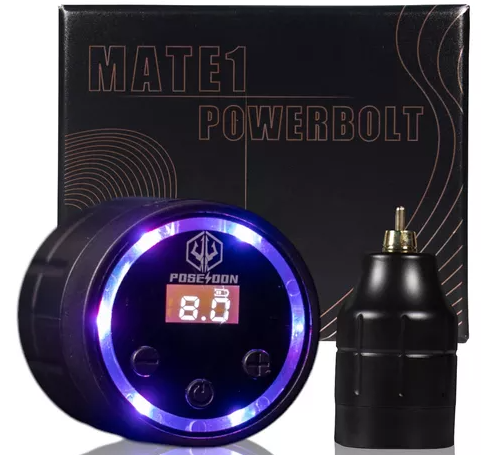 Fonte Portátil De Tatuagem Mate 1 Black PowerBolt