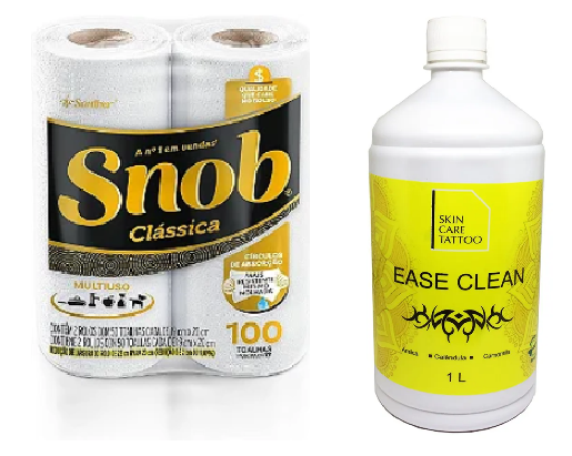 01 CLEAN SKIN CARE 01LT SKIN CARE + 01 PAPEL TOALHA SNOB 100 FOLHAS