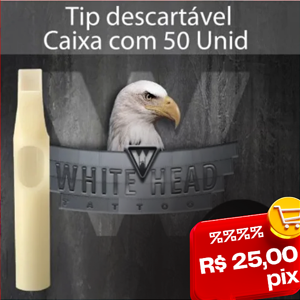 50 unidades - PONTEIRA 15MG PINTURA white head