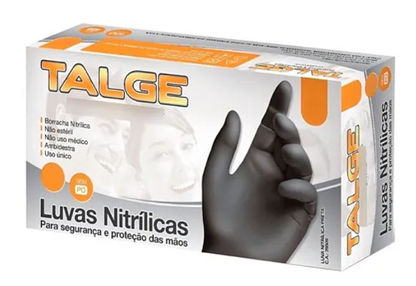 LUVA "G" BLACK NITRILICA S/PO TALGE