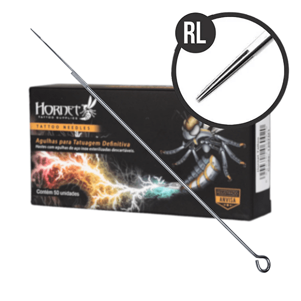 03RL.12 TRAÇO AGULHA TATUAGEM HORNET - unidade avulsa