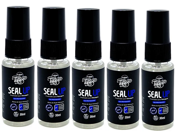 KIT 05 UNIDADES - Finalizador Selante Vegano em Spray Seal Up 30ml  - Mboah