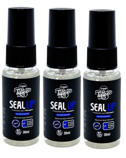 KIT 03 UNIDADES - Finalizador Selante Vegano em Spray Seal Up 30ml  - Mboah