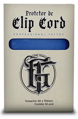Protetor De Clip Cord AZUL - cx 50 unidades