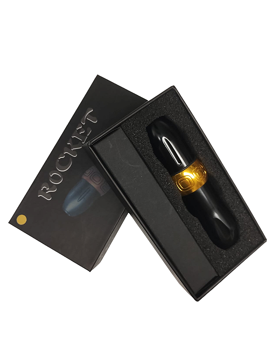 Máquina Pen Rocket - Phantom - Black & Dourada