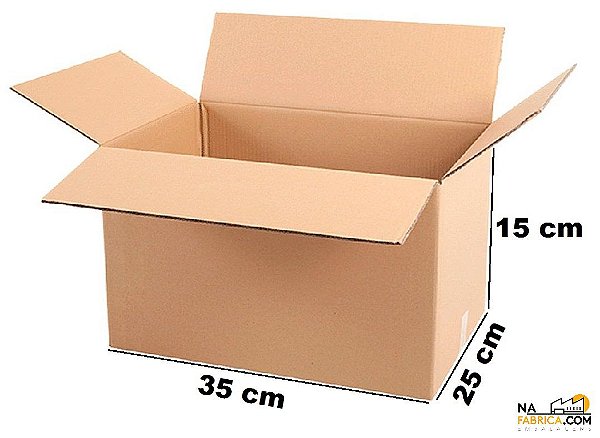 Caixa Papelão Maleta 35x25x15 (Pacote com 25 caixas)