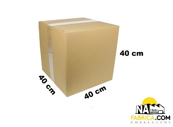 Caixa de Papelão Maleta Reforçada para Mudança 40x40x40 (Pacote com 10 caixas)