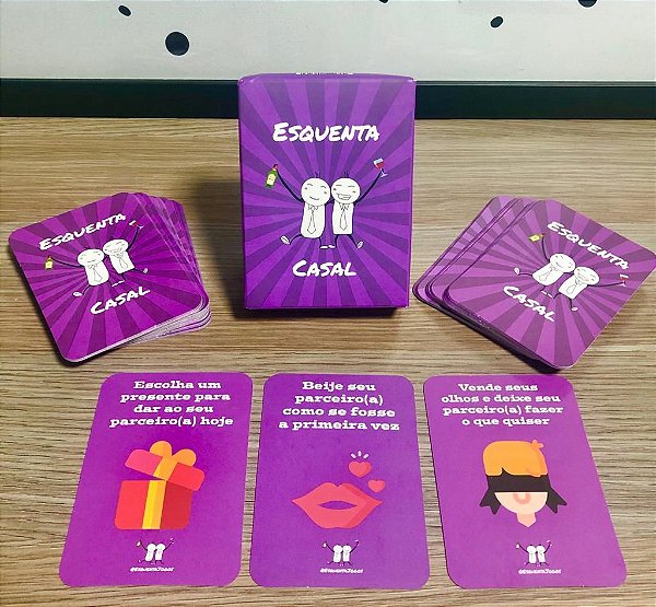 Jogo de Cartas Quem do Casal - versão Picante