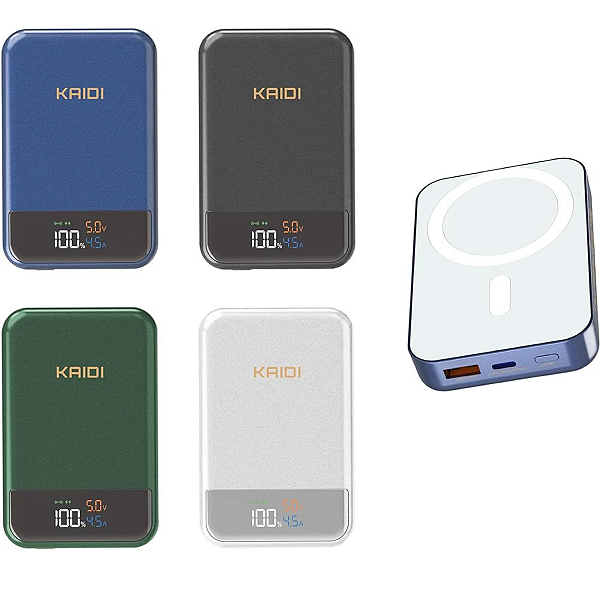 Carregador Power Bank Indução 10.000 Original Kaidi Premium