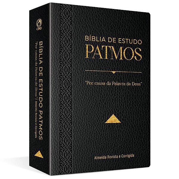 Bíblia de Estudo Patmos Grande Luxo Preta